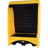 2-Drum Hard Cover Spill Pallet, 43.11" L x 61.61" W x 83.07" H, 1433 lbs. Load Capacity We Share Industrial Supply