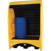 2-Drum Hard Cover Spill Pallet, 43.11" L x 61.61" W x 83.07" H, 1433 lbs. Load Capacity We Share Industrial Supply