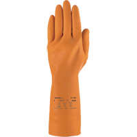 Gants robustes r&eacute;sistants aux produits chimiques AlphaTec 87-208, Taille 7, 12,8" lo, Latex de caoutchouc, Doublure en Coton/Ouat&eacute;e, 29,5 mils We Share Industrial Supply
