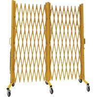 Barri&egrave;re extensible, 84" h x 20' lo, Jaune We Share Industrial Supply