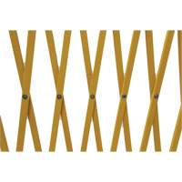 Barri&egrave;re extensible, 84" h x 20' lo, Jaune We Share Industrial Supply