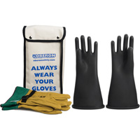 Class 2 Rubber Electrical Glove Kit, 9, 14" L, 37 cal/cm², NFPA 70E We Share Industrial Supply