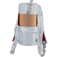 Cagoule r&eacute;fl&eacute;chissant la chaleur avec fen&ecirc;tre transparente dor&eacute;e We Share Industrial Supply