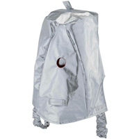 Cagoule r&eacute;fl&eacute;chissant la chaleur avec fen&ecirc;tre transparente dor&eacute;e We Share Industrial Supply