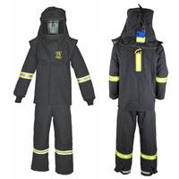 Ensemble de manteau contre l'arc &eacute;lectrique TCG moyen avec courroie de sortie, 75 cal/cm² We Share Industrial Supply