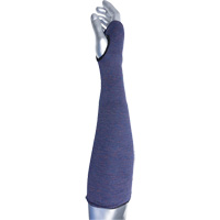 Kut Gard&reg; ECO Series 2-Ply ASP Sleeve with Thumb Hole, Aramid, 14", ASTM ANSI Level A3, Purple We Share Industrial Supply