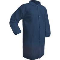 Care Lab Coat, Polypropylene, Medium, Blue We Share Industrial Supply