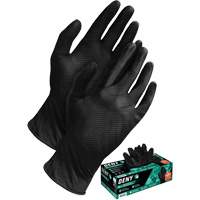 Gants jetables Deny, Petit, Nitrile, 6 mils, Sans poudre, Noir We Share Industrial Supply