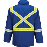 Bizflame&reg; 88/12 Insulated Winter Parka, Blue, Small We Share Industrial Supply