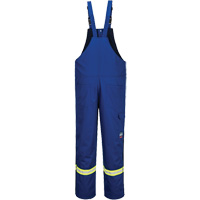Bizflame&reg; 88/12 Insulated Bib Pants, Cotton/Nylon, Small, Blue We Share Industrial Supply