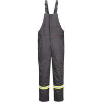 Bizflame&reg; 88/12 Insulated Bib Pants, Cotton/Nylon, Medium (Tall), Grey We Share Industrial Supply
