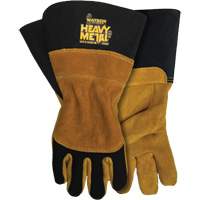 Black Velvet Mig/Stick Welding Gloves, Grain Elkhide, Size Small We Share Industrial Supply