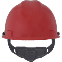 Casque sp&eacute;cialis&eacute; V-Gard, Suspension Rochet, Noir/Rouge We Share Industrial Supply