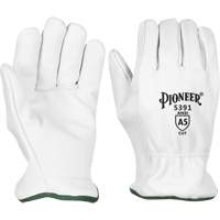 Cut-Resistant Driver's Gloves, Small, Grain Goatskin Palm We Share Industrial Supply