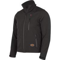 Heated Soft-Shell Jacket, Men's, Small, Black We Share Industrial Supply