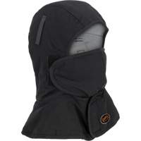 Doublure matelass&eacute;e ignifug&eacute;e Pioneer 765A pour casque de s&eacute;curit&eacute; avec un long cou et embout buccal amovible, Noir/Gris, Coton/FR-Tech/Modacrylique/Nylon We Share Industrial Supply