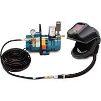 1-Worker DEFENDER Supplied Air Shield & Flip-Front Welding Helmet System We Share Industrial Supply