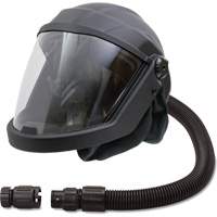 Masque respiratoire &agrave; adduction d'air et casque avec valve anti-refoulement DEFENDER, Universel, Pi&egrave;ce faciale We Share Industrial Supply