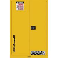 Utili-Guard+ Flammable Safety Cabinet, 45 gal., 2 Door, 43" W x 65" H x 22" D We Share Industrial Supply