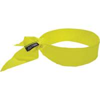 Chill-Its 6702 Cooling Headband with Embedded Polymers & Tie Closure, High Visibilty Lime-Yellow We Share Industrial Supply