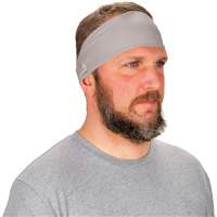 Chill-Its 6634 Performance Knit Cooling Headband, Grey We Share Industrial Supply