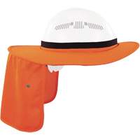 Visi&egrave;re universelle avec protection de la nuque pour casque de s&eacute;curit&eacute; Chill-Its 6661, Orange haute visibilit&eacute; We Share Industrial Supply