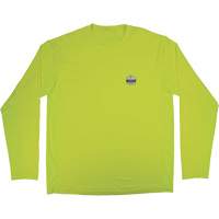 Chemise de refroidissement &agrave; manches longues avec protection solaire et UV Chill-Its 6689, Jaune lime haute visibilit&eacute;, Petit We Share Industrial Supply