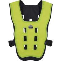 Chill-Its 6685 Dry Evaporative Cooling Vest with Zipper Closure, X-Small, High Visibility Lime-Yellow We Share Industrial Supply