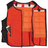 Chill-Its 6260 Lightweight Phase Change Cooling Vest with Rechargeable Packs, Small/Medium, Orange We Share Industrial Supply