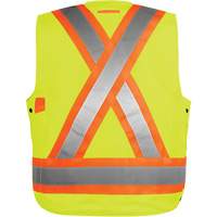 Veste haute visibilit&eacute; pour arpenteur, Orange haute visibilit&eacute;, Petit, Polyester We Share Industrial Supply