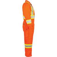 High-Visibility Lined Canvas Overalls, Small, High Visibility Orange We Share Industrial Supply