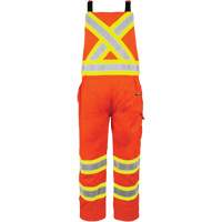 High-Visibility Unlined Overalls, X-Small, High Visibility Orange We Share Industrial Supply