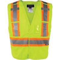 High-Visibility 5-Point Tear Away Vest, High Visibility Orange, Medium/Small, Polyester We Share Industrial Supply