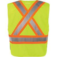 High-Visibility 5-Point Tear Away Vest, High Visibility Orange, Medium/Small, Polyester We Share Industrial Supply