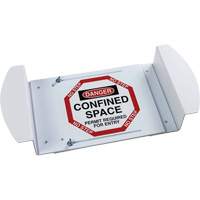 Panneau pour trou d'homme "Danger Confined Space Permit Required For Entry", 21" x 30", Polystyr&egrave;ne, Anglais We Share Industrial Supply