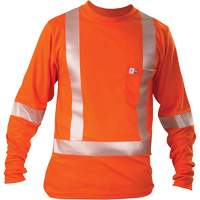 Long-Sleeved T-Shirt, Small, Orange We Share Industrial Supply