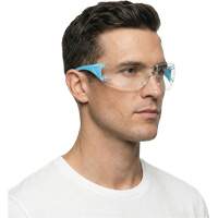 Lunettes de s&eacute;curit&eacute; bleu/blanc Adapt Lite, Lentille Transparent, Antibu&eacute;e/Anti-&eacute;gratignures, ANSI Z87+/R&eacute;pond ou surpasse la norme CSA Z94.3 We Share Industrial Supply