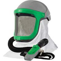 Z-Link Respirator with Tychem 4000 Shoulder Cape & C40, Facepiece Respirator/Welding Helmet We Share Industrial Supply