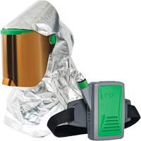Z-Link Radiant Heat Respirator with Belt Mount & Blower, Facepiece Respirator/Headcover & Faceshield, Lithium-Ion Battery We Share Industrial Supply