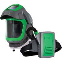 Z-Link Respirator Helmet with Face Seal, Visor & Belt Mount, Facepiece Respirator/Welding Helmet, Lithium-Ion Battery We Share Industrial Supply