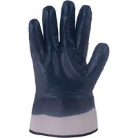 Horizon&reg; Navy Gloves with Pasted Cuffs, Medium, Nitrile Coating, Jersey/Cotton Shell We Share Industrial Supply