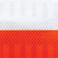Pellicule souple pour chantiers routiers &agrave; haute intensit&eacute; 382VHIP, 5" la x 150' lo, Orange et blanc We Share Industrial Supply