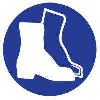 &eacute;tiquettes avec pictogramme Right to Know - Bottes, Vinyle, Feuille, 1" lo x 1-1/8" la We Share Industrial Supply