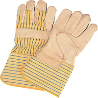 Standard-Duty Dry-Palm Fitters Gloves, Large, Grain Cowhide Palm, Cotton Inner Lining We Share Industrial Supply