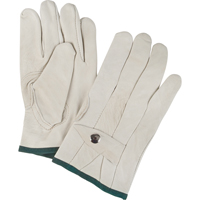 Gants de cordeur d'usage standard, Moyen, Paume Cuir fleur de vache We Share Industrial Supply