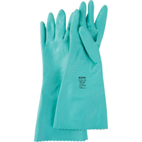 StanSolv&reg; Embossed Z-Pattern Grip Gloves, Size Small/7, 14" L, Nitrile, Interlock Inner Lining, 11-mil We Share Industrial Supply