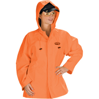 V&ecirc;tements imperm&eacute;ables Hurricane ignifuges et r&eacute;sistants &agrave; l'huile, veste, 4T-Grand, Orange haute visibilit&eacute; We Share Industrial Supply