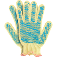 Knit Gloves with Dots, Size Small/7, 7 Gauge, PVC Coated, Kevlar&reg; Shell, ANSI/ISEA 105 Level 2 We Share Industrial Supply
