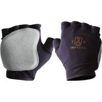 Gants antichocs sans doigts, main gauche, T-petit, Paume en Cuir refendu, Poignet &agrave; enfiler We Share Industrial Supply