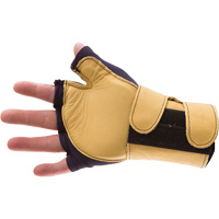 Gants de protection sup&eacute;rieure contre les impacts & les microtraumarismes r&eacute;p&eacute;t&eacute;s, main gauche, Taille T-petit, Paume Cuir fleur We Share Industrial Supply